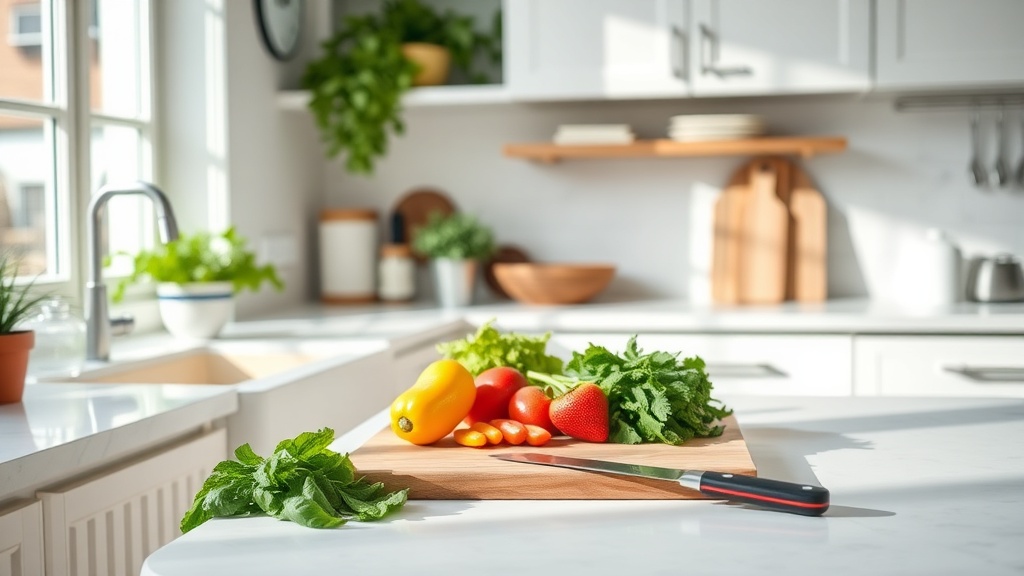 Clean and organized kitchen prep area for a stress-free morning